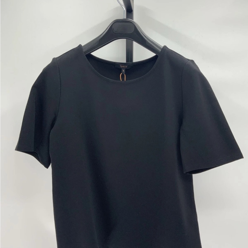 Quince Black Short Sleeve Tee